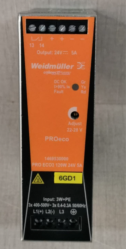 Bộ nguồn weidmuller pro eco 3 120w 24v 5a