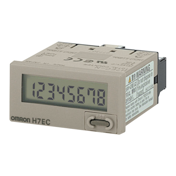 Bộ đếm sảm phẩm Omron H7EC-NV 8 số 48x24mm (Xám)