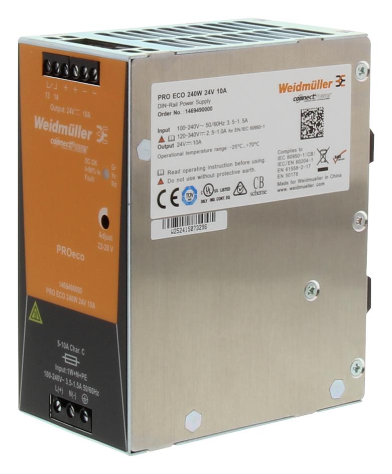Bộ nguồn weidmuller pro eco 240W 24V 10A