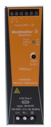 Bộ nguồn Weidmuller Pro eco 120w 24v 5a