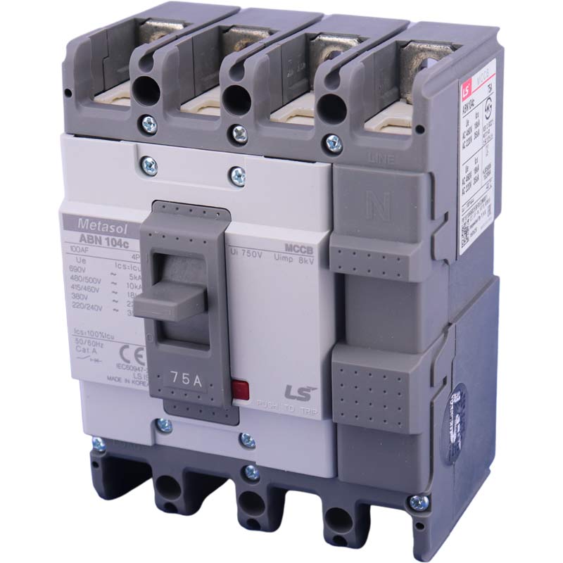 MCCB LS ABN104c 75A 22kA 4P